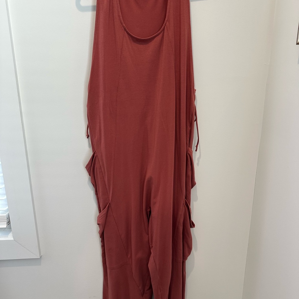Viral Rust Sleeveless Jumpsuit